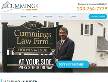 Tablet Screenshot of cummingslawfirm.com
